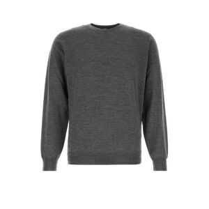 Fedeli Men Dark Grey Wool Sweater